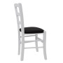 Scaun Paesana - cadru alb - stofa K6 - negru Scaun Paesana - cadru alb - stofa K6 - negru
