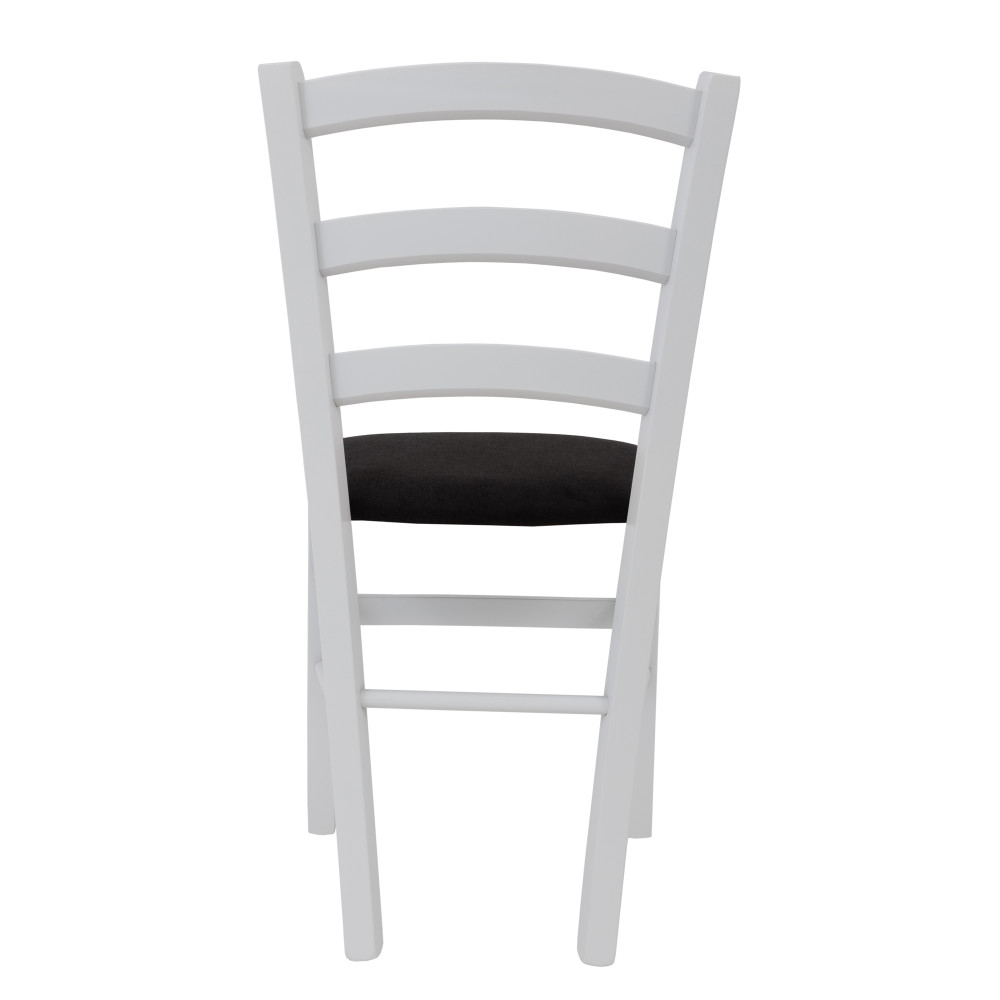 Scaun Paesana - cadru alb - stofa K6 - negru Scaun Paesana - cadru alb - stofa K6 - negru