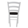 Scaun Paesana - cadru alb - stofa K6 - negru Scaun Paesana - cadru alb - stofa K6 - negru