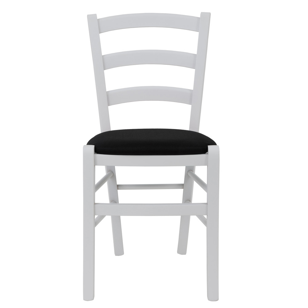 Scaun Paesana - cadru alb - stofa S14 - negru Scaun Paesana - cadru alb - stofa S14 - negru