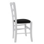 Scaun Paesana - cadru alb - stofa S14 - negru Scaun Paesana - cadru alb - stofa S14 - negru