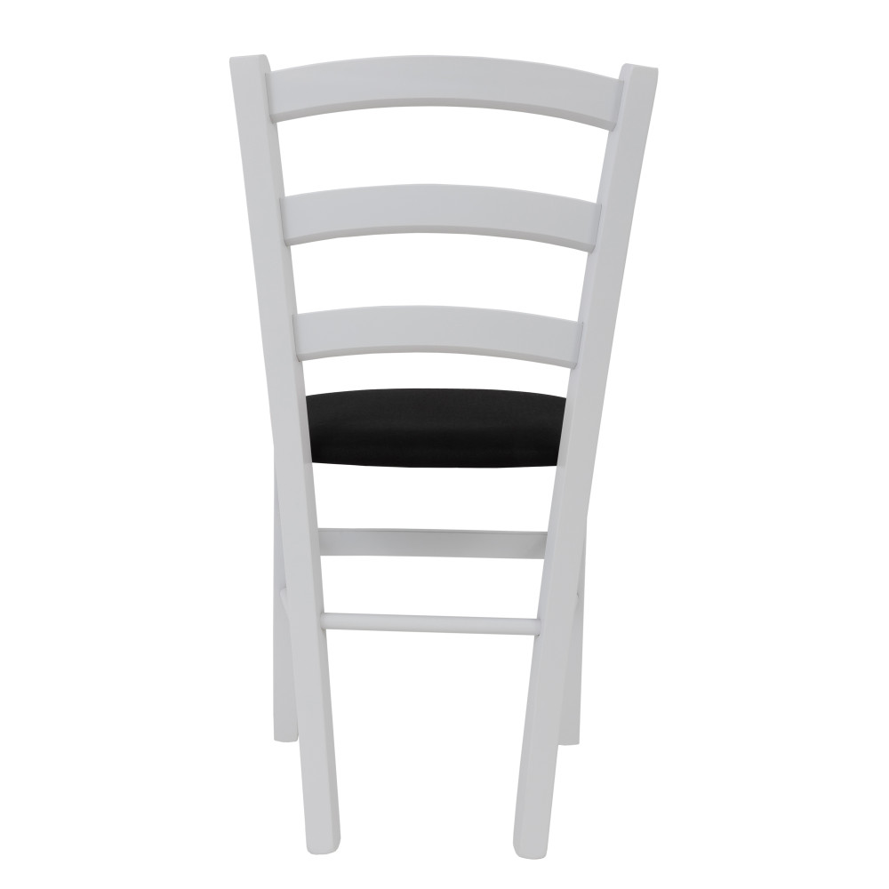 Scaun Paesana - cadru alb - stofa S14 - negru Scaun Paesana - cadru alb - stofa S14 - negru