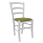 Scaun Paesana - cadru alb - stofa S22 - verde Scaun Paesana - cadru alb - stofa S22 - verde