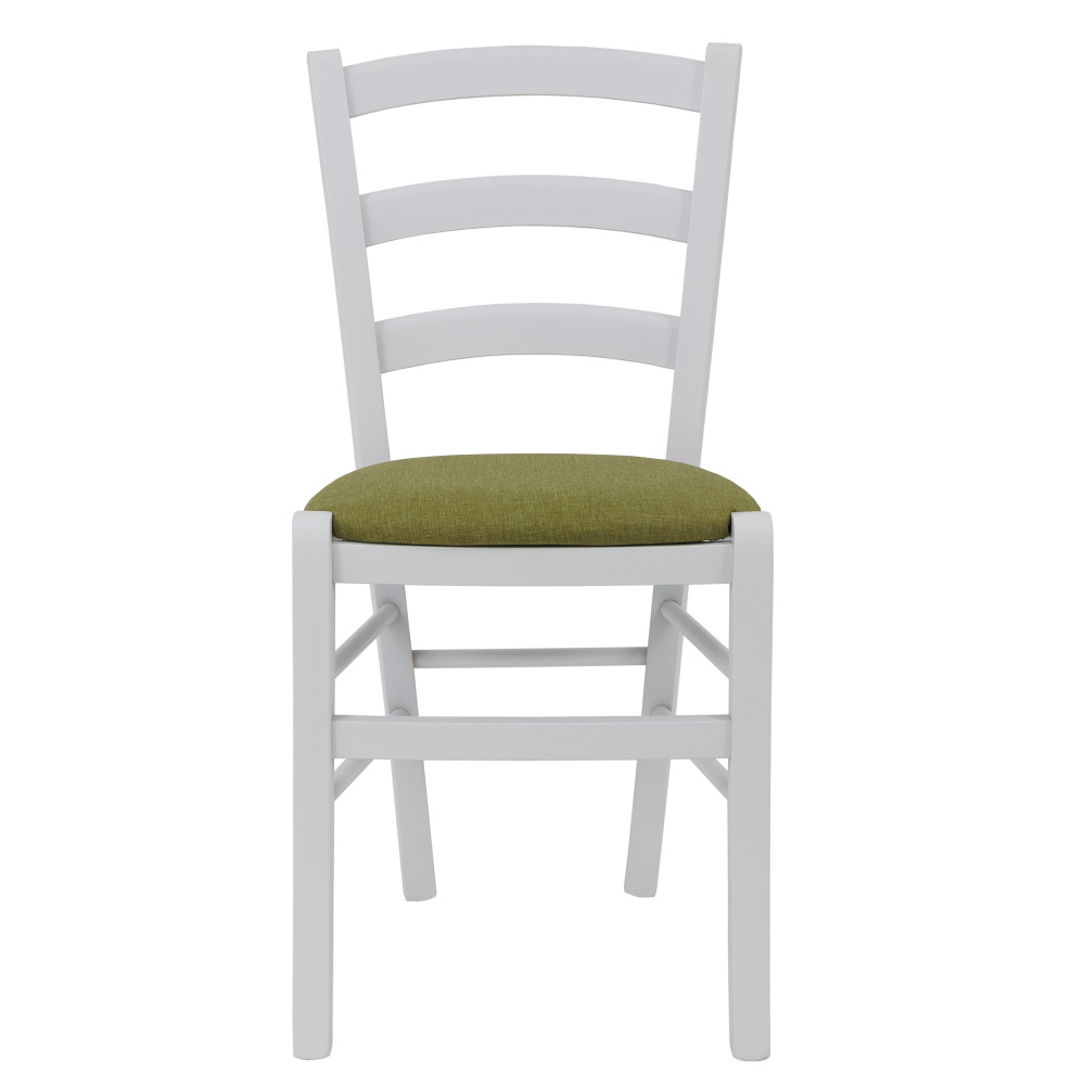 Scaun Paesana - cadru alb - stofa S22 - verde Scaun Paesana - cadru alb - stofa S22 - verde