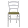 Scaun Paesana - cadru alb - stofa S22 - verde Scaun Paesana - cadru alb - stofa S22 - verde