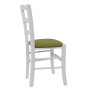 Scaun Paesana - cadru alb - stofa S22 - verde Scaun Paesana - cadru alb - stofa S22 - verde