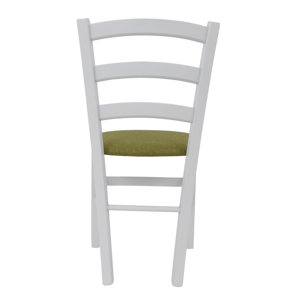 Scaun Paesana - cadru alb - stofa S22 - verde Scaun Paesana - cadru alb - stofa S22 - verde