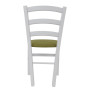 Scaun Paesana - cadru alb - stofa S22 - verde Scaun Paesana - cadru alb - stofa S22 - verde