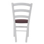 Scaun Paesana - cadru alb - stofa S69 - mov Scaun Paesana - cadru alb - stofa S69 - mov