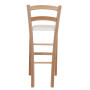 Scaun Paesana bar - cadru natur - imitatie piele alb - 21894 Scaun Paesana bar - cadru natur - imitatie piele alb - 21894