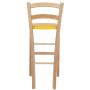 Scaun Paesana bar - cadru natur - imitatie piele galben - 22168 Scaun Paesana bar - cadru natur - imitatie piele galben - 22168