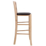 Scaun Paesana bar - cadru natur - imitatie piele wenge - 21835 Scaun Paesana bar - cadru natur - imitatie piele wenge - 21835