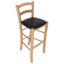 Scaun Paesana bar - cadru natur - imitatie piele wenge - 21835 Scaun Paesana bar - cadru natur - imitatie piele wenge - 21835