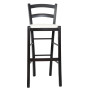 Scaun Paesana bar - cadru wenge - imitatie piele alb - 21894 Scaun Paesana bar - cadru wenge - imitatie piele alb - 21894