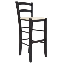 Scaun Paesana bar - cadru wenge - imitatie piele crem - 21834 Scaun Paesana bar - cadru wenge - imitatie piele crem - 21834