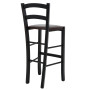 Scaun Paesana bar - cadru wenge - imitatie piele maro - 15611 Scaun Paesana bar - cadru wenge - imitatie piele maro - 15611