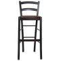 Scaun Paesana bar - cadru wenge - imitatie piele maro - 15611 Scaun Paesana bar - cadru wenge - imitatie piele maro - 15611