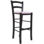 Scaun Paesana bar - cadru wenge - imitatie piele mov - 21897 Scaun Paesana bar - cadru wenge - imitatie piele mov - 21897
