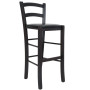 Scaun Paesana bar - cadru wenge - imitatie piele negru - 21901 Scaun Paesana bar - cadru wenge - imitatie piele negru - 21901