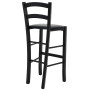 Scaun Paesana bar - cadru wenge - imitatie piele negru - 21901 Scaun Paesana bar - cadru wenge - imitatie piele negru - 21901