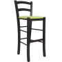 Scaun Paesana bar - cadru wenge - imitatie piele verde - 21899 Scaun Paesana bar - cadru wenge - imitatie piele verde - 21899