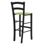 Scaun Paesana bar - cadru wenge - imitatie piele verde - 21899 Scaun Paesana bar - cadru wenge - imitatie piele verde - 21899
