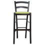 Scaun Paesana bar - cadru wenge - imitatie piele verde - 21899 Scaun Paesana bar - cadru wenge - imitatie piele verde - 21899