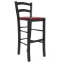 Scaun Paesana bar - cadru wenge - imitatie piele bordo - 21902 Scaun Paesana bar - cadru wenge - imitatie piele bordo - 21902