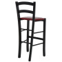 Scaun Paesana bar - cadru wenge - imitatie piele bordo - 21902 Scaun Paesana bar - cadru wenge - imitatie piele bordo - 21902