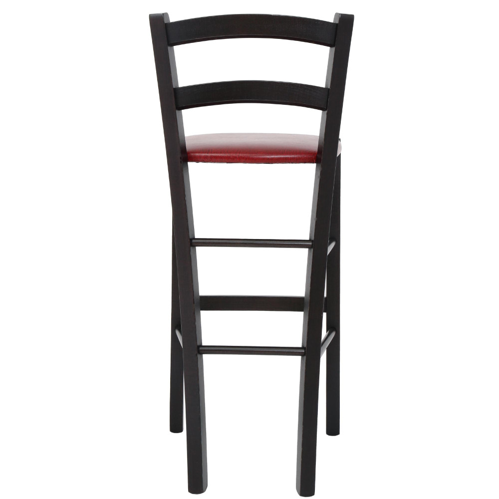 Scaun Paesana bar - cadru wenge - imitatie piele bordo - 21902 Scaun Paesana bar - cadru wenge - imitatie piele bordo - 21902