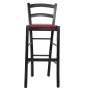Scaun Paesana bar - cadru wenge - imitatie piele bordo - 21902 Scaun Paesana bar - cadru wenge - imitatie piele bordo - 21902