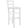 Scaun Paesana bar - cadru alb - imitatie piele alb - 21894 Scaun Paesana bar - cadru alb - imitatie piele alb - 21894
