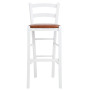 Scaun Paesana bar - cadru alb - imitatie piele coniac - 8070 Scaun Paesana bar - cadru alb - imitatie piele coniac - 8070