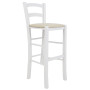 Scaun Paesana bar - cadru alb - imitatie piele crem - 21834 Scaun Paesana bar - cadru alb - imitatie piele crem - 21834
