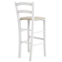 Scaun Paesana bar - cadru alb - imitatie piele crem - 21834 Scaun Paesana bar - cadru alb - imitatie piele crem - 21834