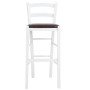 Scaun Paesana bar - cadru alb - imitatie piele maro - 15611 Scaun Paesana bar - cadru alb - imitatie piele maro - 15611