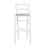 Scaun Paesana bar - cadru alb - imitatie piele mov - 21897 Scaun Paesana bar - cadru alb - imitatie piele mov - 21897