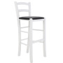 Scaun Paesana bar - cadru alb - imitatie piele negru - 21901 Scaun Paesana bar - cadru alb - imitatie piele negru - 21901