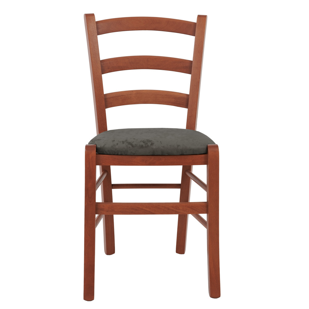 Scaun Paesana - cadru cires - stofa E30 - gri Scaun Paesana - cadru cires - stofa E30 - gri
