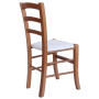 Scaun Paesana - cadru cires - imitatie piele crem - 21834 Scaun Paesana - cadru cires - imitatie piele crem - 21834