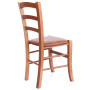 Scaun Paesana - cadru cires - imitatie piele coniac - 8070 Scaun Paesana - cadru cires - imitatie piele coniac - 8070