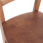 Scaun Paesana - cadru cires - imitatie piele coniac - 8070 Scaun Paesana - cadru cires - imitatie piele coniac - 8070
