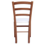 Scaun Paesana - cadru cires - imitatie piele crem - 21834 Scaun Paesana - cadru cires - imitatie piele crem - 21834