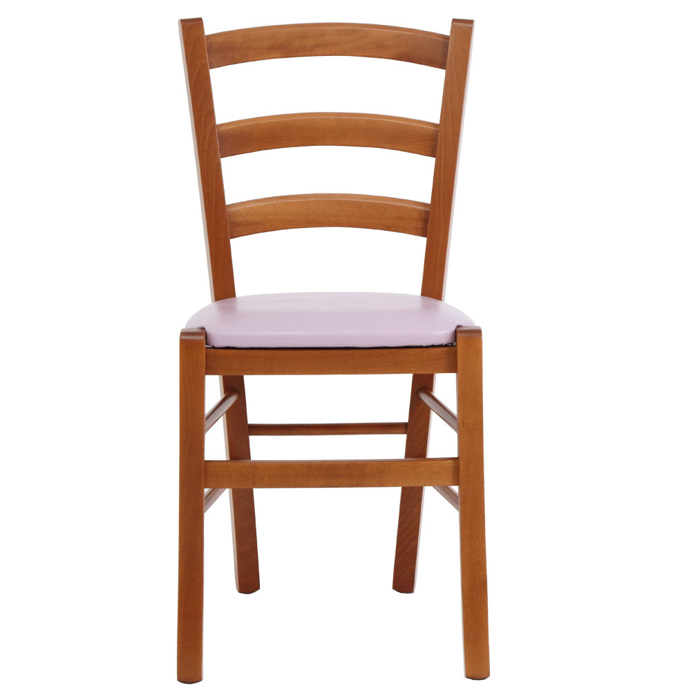 Scaun Paesana - cadru cires - imitatie piele mov - 21897 Scaun Paesana - cadru cires - imitatie piele mov - 21897