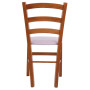 Scaun Paesana - cadru cires - imitatie piele mov - 21897 Scaun Paesana - cadru cires - imitatie piele mov - 21897