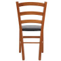 Scaun Paesana - cadru cires - imitatie piele negru - 21901 Scaun Paesana - cadru cires - imitatie piele negru - 21901