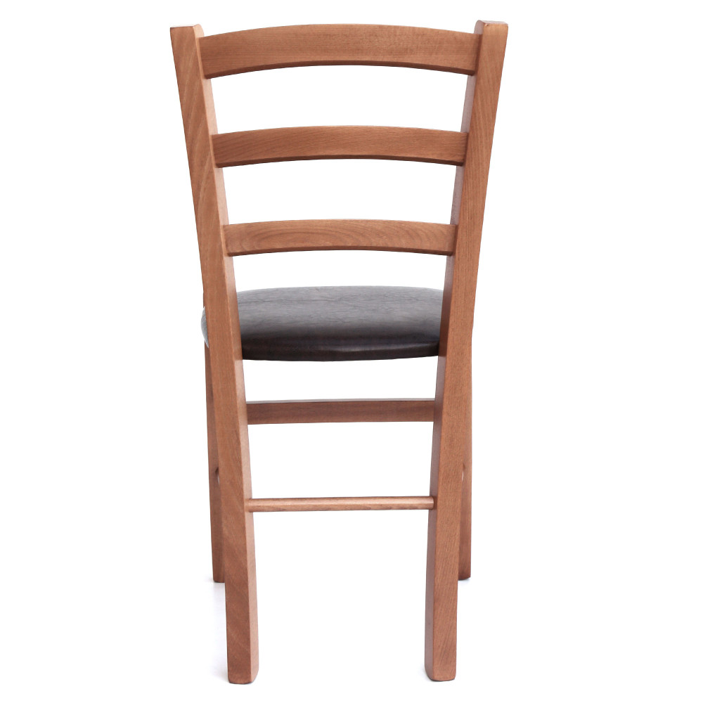 Scaun Paesana - cadru cires - imitatie piele wenge - 21835 Scaun Paesana - cadru cires - imitatie piele wenge - 21835