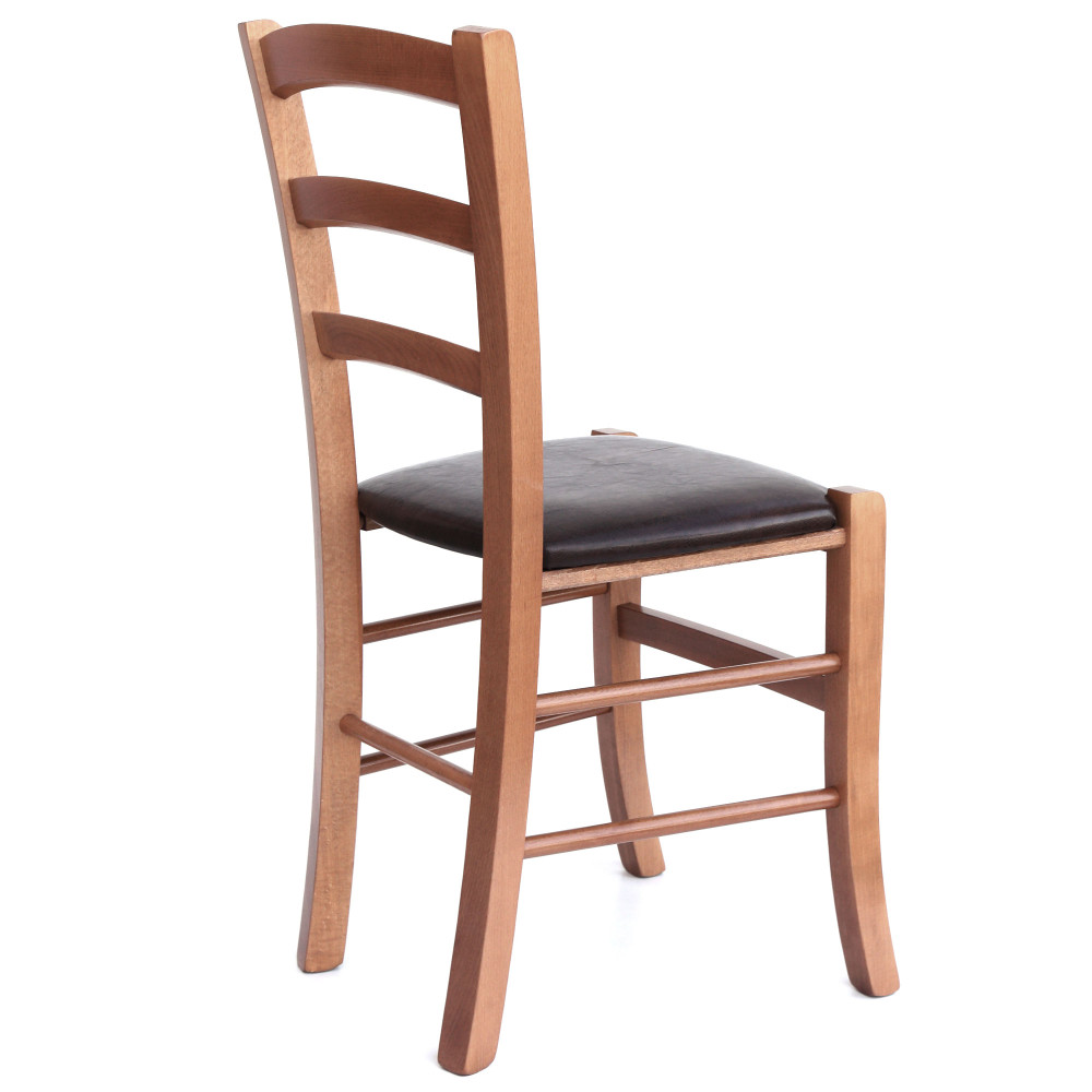 Scaun Paesana - cadru cires - imitatie piele wenge - 21835 Scaun Paesana - cadru cires - imitatie piele wenge - 21835