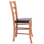 Scaun Paesana - cadru cires - imitatie piele wenge - 21835 Scaun Paesana - cadru cires - imitatie piele wenge - 21835