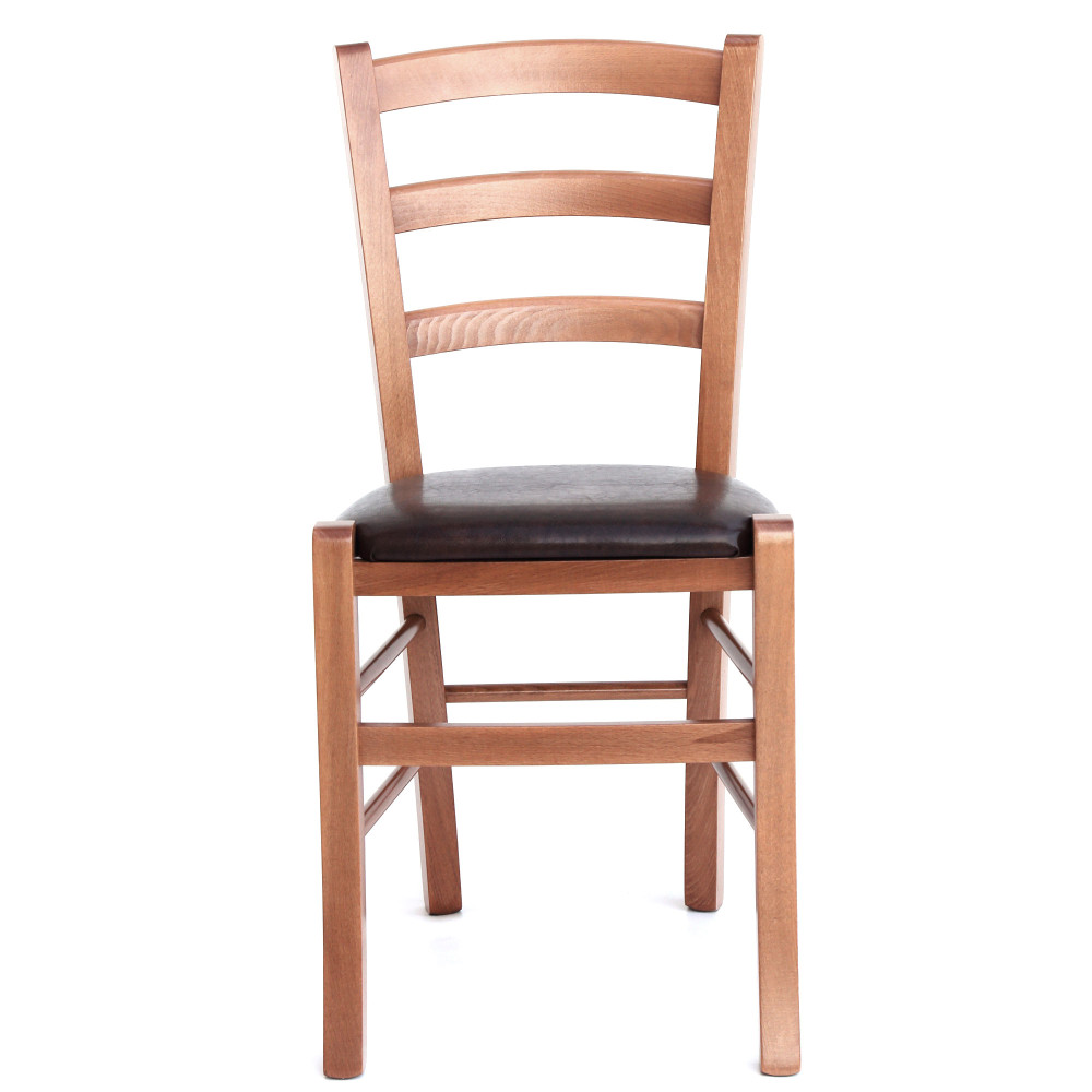 Scaun Paesana - cadru cires - imitatie piele wenge - 21835 Scaun Paesana - cadru cires - imitatie piele wenge - 21835